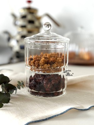 Çift Katlı Şeffaf Çerezlik, Pratik ve Şık Saklama Çözümü