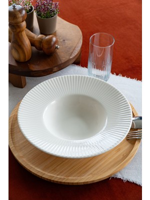 Satürn 27 cm Porselen Makarna Tabağı, Şık ve Dayanıklı Tasarım