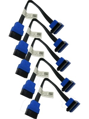 Royal Rain Store 5 Adet, Sata Iıı Kablo 15 Cm, 6 Gbps, 1 Düz ve 1 90° Açılı, Orjinal