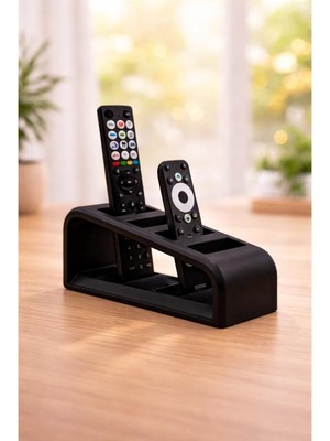 MisterionStudio Kumanda Organizer Standı Uzaktan Kumanda Düzenleyici 4 Tv Kumandalık Modern Beyaz