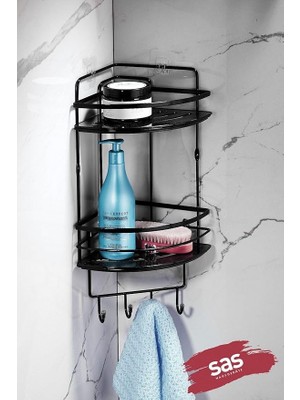 Royal Rain Store Ömür Boyu Paslanmaz Kristal Ayarlanabilir Raf Banyo Düzenleyici Şampuanlık Lk-02 Sssk