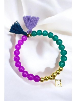 Petek Aksesuar Cam Boncuk Çember Bileklik