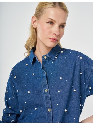 Kayra Inci Detaylı Denim Tunik 21060