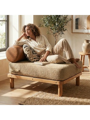 Zem Marcel Bohem Berjer, Sütlü Kahve/Taba Deri Sırt