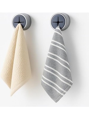 Royal Rain Store Tak-Çıkar Havlu Askısı - Kendinden Yapışkanlı, Vidalama Gerektirmez, 2’li Set – Mutfak, Banyo, Kapı Arkası Için Uygun