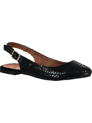 Fox Shoes Siyah Kadın Babet B726105207