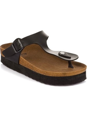 Fox Shoes Siyah Kadın Terlik B777731009