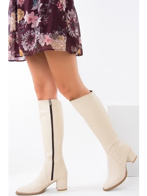 Fox Shoes Bej Kadın Çizme C654652709