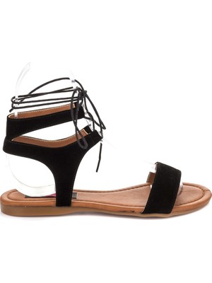 Fox Shoes Siyah Kadın Sandalet B548397502