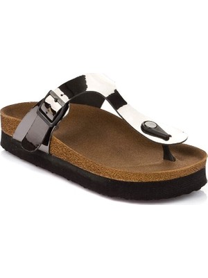 Fox Shoes Platin Kadın Terlik B777731034