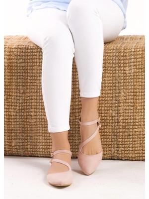 Fox Shoes Pudra Kadın Babet D726016902