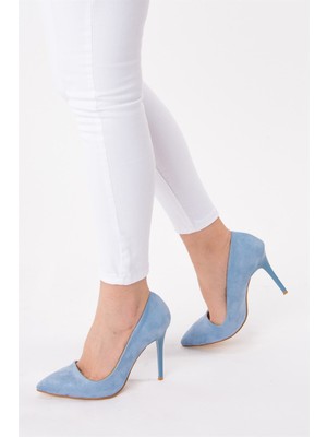 Fox Shoes Mavi Kadın Topuklu Ayakkabı 8922151902