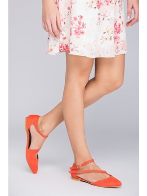Fox Shoes Turuncu Kadın Babet D726016902
