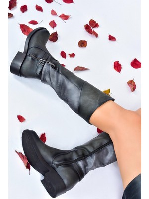 Fox Shoes Gri Kadın Çizme C674270109