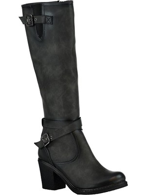 Fox Shoes Gri Kadın Çizme C674250109