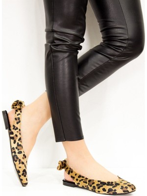 Fox Shoes Leopar Kadın Babet D726495302