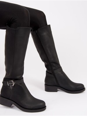 Fox Shoes Siyah Kadın Çizme G674240109