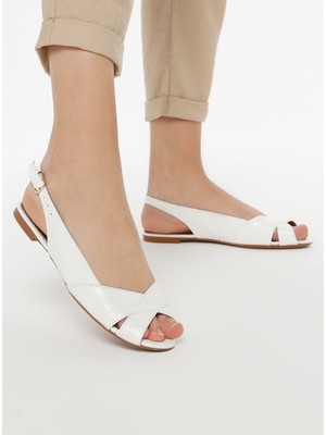Fox Shoes Beyaz Kadın Sandalet 9726106609