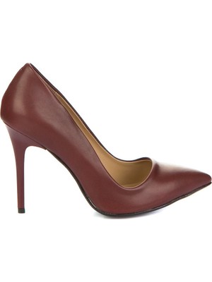 Fox Shoes Bordo Kadın Topuklu Ayakkabı 8922151909