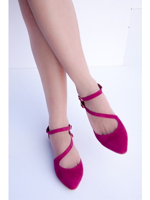 Fox Shoes Fuşya Kadın Babet D726016902