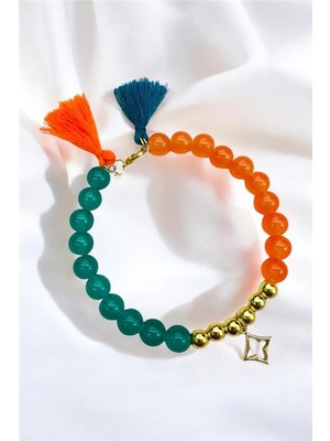 Petek Aksesuar Cam Boncuk Çember Bileklik