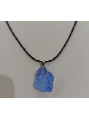 SolidBakkal Doğal Taş Mavi Kuvars Kolye