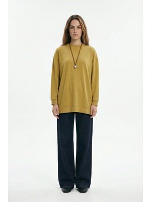 ALLDAY Soft Yeşil-Yumuşak Dokulu Sweatshirt