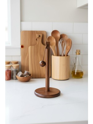 Modern Akasya Ahşap Kağıt Havluluk, Şık ve Kullanışlı Tasarım