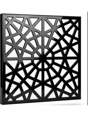 30X30 Clip-In Selçuklu Siyah Dekoratif Asma Tavan Paneli 15 Adet