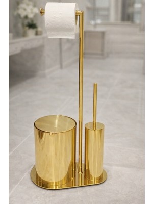 System Bathroom Accessories 3'lü Hareketli Wc Set