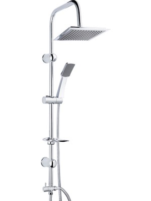 Siyam Mimoza Tepe Duş Seti, Krom
