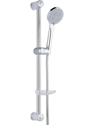 Siyam Damla Sürgülü Duş Seti, Krom