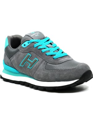 Hammer Jack Peru Hakiki Deri Gri - Mavi Kadın Spor Ayakkabı