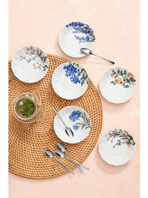 6'lı Çay Tabağı Seti, 11CM, Zarif ve Şık Tasarım