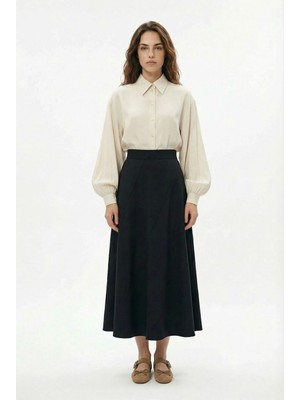 ALLDAY Siyah-Verev Parçalı Etek