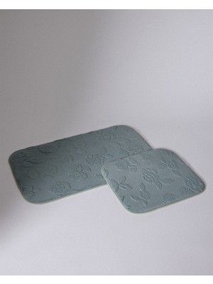 Madame Coco Frisson 2'li Banyo Paspası - Cream Sage - 50X80 cm