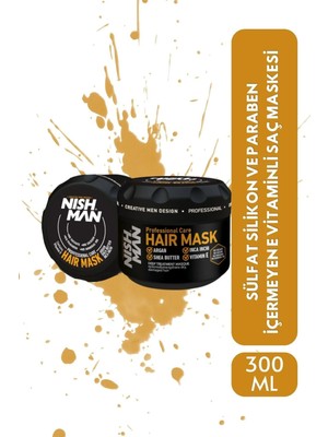 Nishman Vegan Ultimate Complex / Inca Inchi,argan,shea Butter,vitamin E Saç Maskesi 300ML