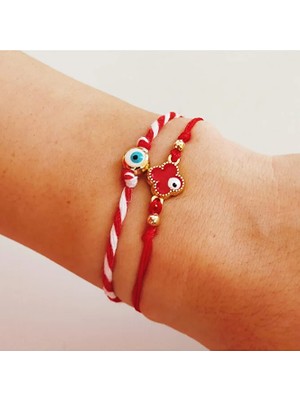 Sinem Şanlı Atelier Marteniçka Bahar Bilekliği – Ikili Nazar Boncuklu Set (Hikaye Kartlı)