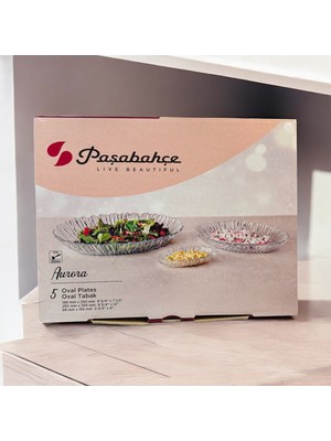 Şık 5 Parça Kayık Tabak Seti, Meze ve Sunumlar Için Ideal