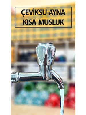 Çeviksu Çevik Su (Ayna Model ) Musluk Kısa Tip