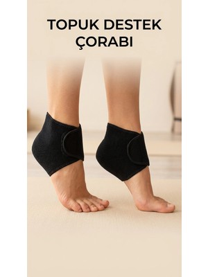 Eco Lounge 2'li Ortopedik Silikon Tabanlı Topuk Dikeni Destek Çorap Seti