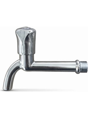 Tekel Model Uzun Musluk 1/2 Inç Pirinç Iç Gövde Krom Kaplama Duvar Tipi Kutulu