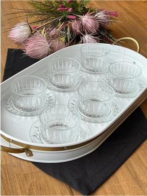 Şık ve Modern Tabaklı Kase Sunum Seti, Ev ve Davetler Için Ideal