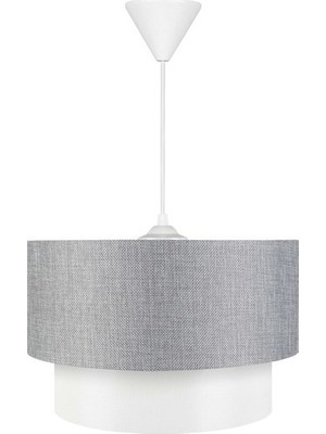 Eslight Stone Pasta Sarkıt Avize Gri Renkli 30 cm Genişlik 55 cm Uzunluk Modern Tasarım