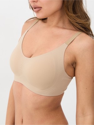 Alya Underwear Kadın Dikişsiz Sütyen Çıkarılabilir Yuvarlak Kaplı Lazer Kesim Görünmez Sütyen
