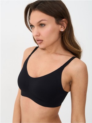 Alya Underwear Kadın Dikişsiz Sütyen Çıkarılabilir Yuvarlak Kaplı Lazer Kesim Görünmez Sütyen