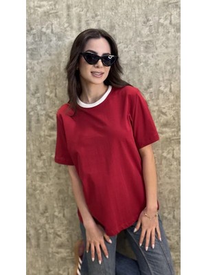 Leilaa Mas Biyeli Basic Tshirt