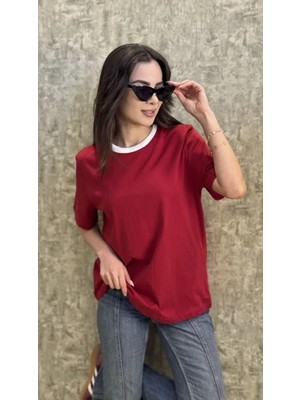 Leilaa Mas Biyeli Basic Tshirt