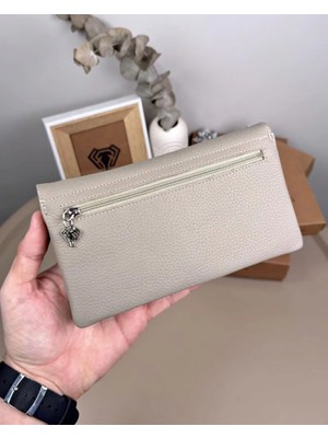 Fil Deri Hakiki Deri Mıknatıslı Çok Bölmeli Kadın Cüzdan 2135