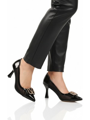 Ayakmod Siyah Özel Gün ve Davet Kadın Topuklu Abiye Ayakkabı 357221 Z